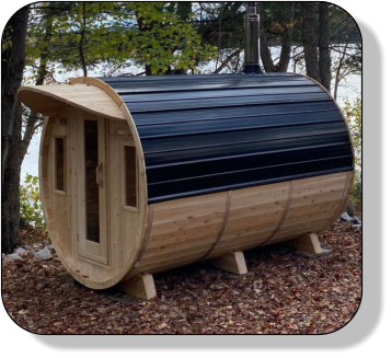 Sauna Baril Exterieur Hiver