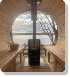 Sauna Baril Interieur Banc